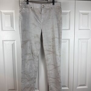 Chico's So Slimming Women's Size 2‎ Medium Marble Wash Skinny Jeans